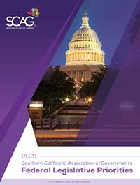 Cover featuring U.S. Capitol under purple overlay, SCAG logo top left.