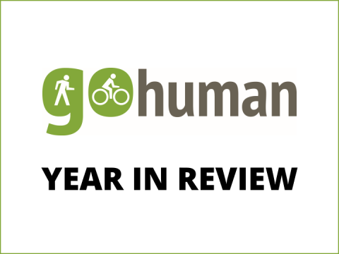 GoHuman logo above "Year in Review" text.